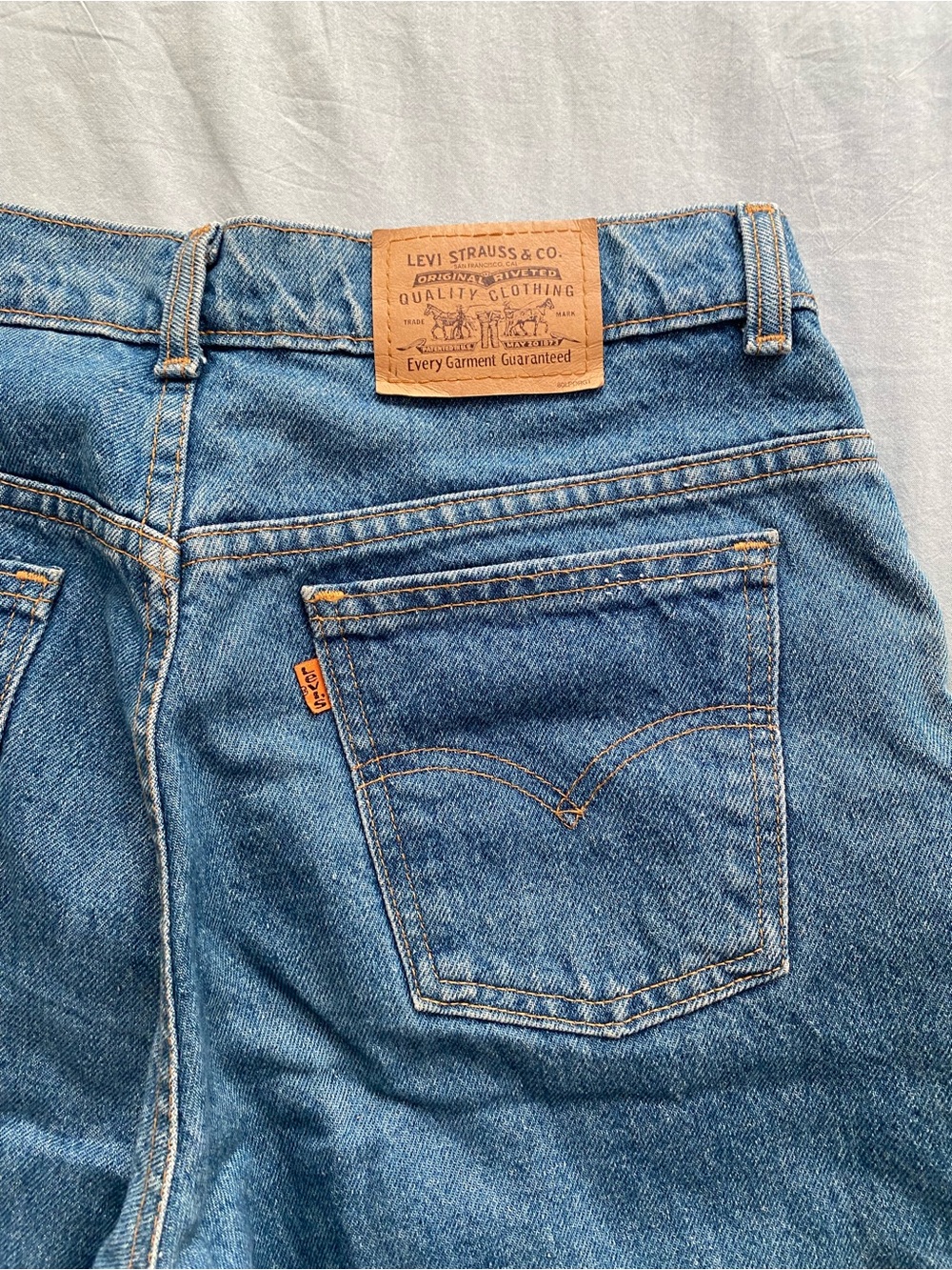Levi's vintage jeans orange tab
